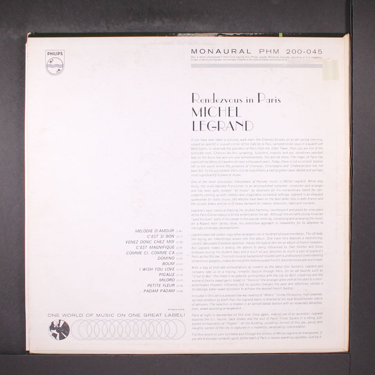 rendezvous in paris by MICHEL LEGRAND