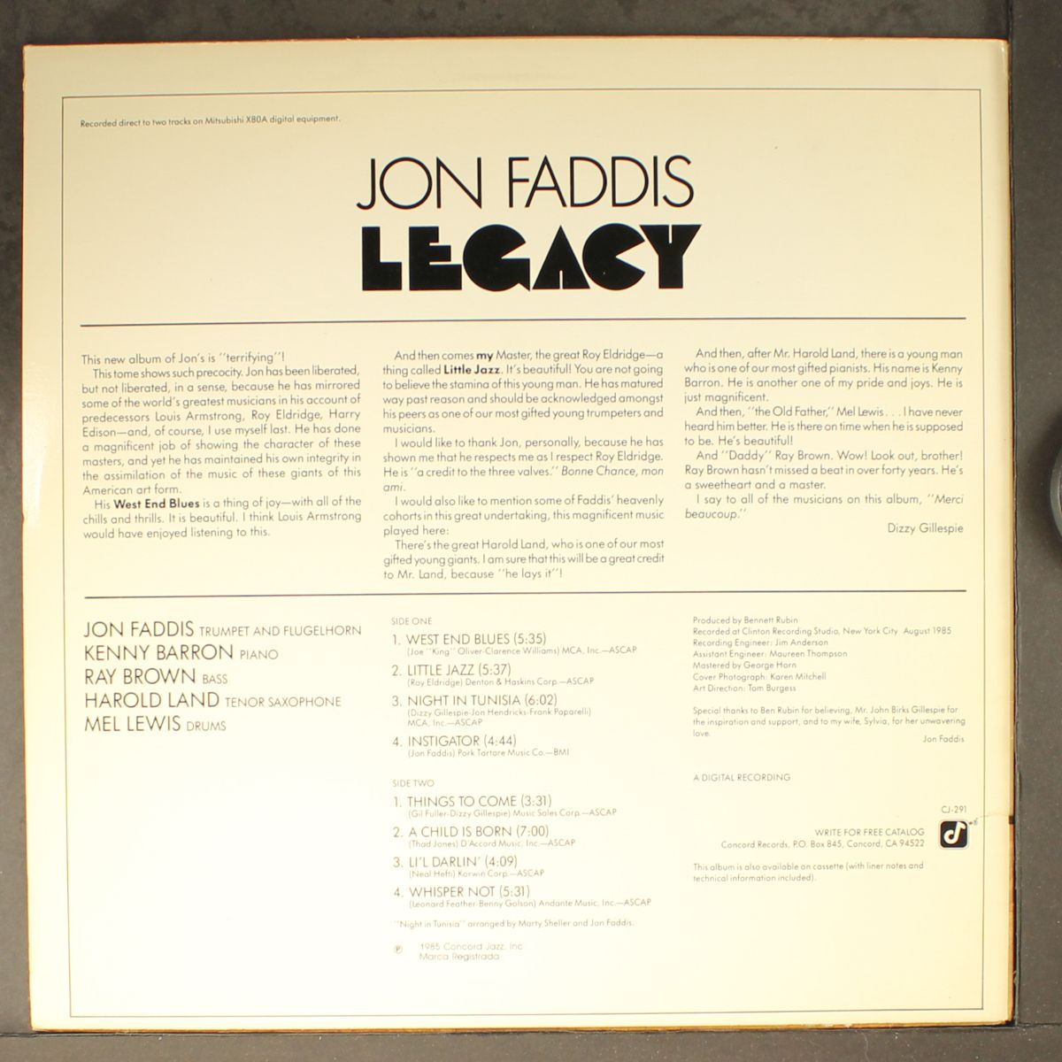 legacy by JON FADDIS