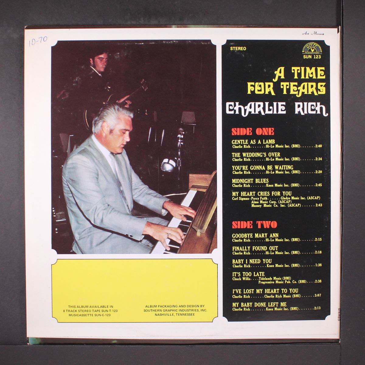 a time for tears by CHARLIE RICH