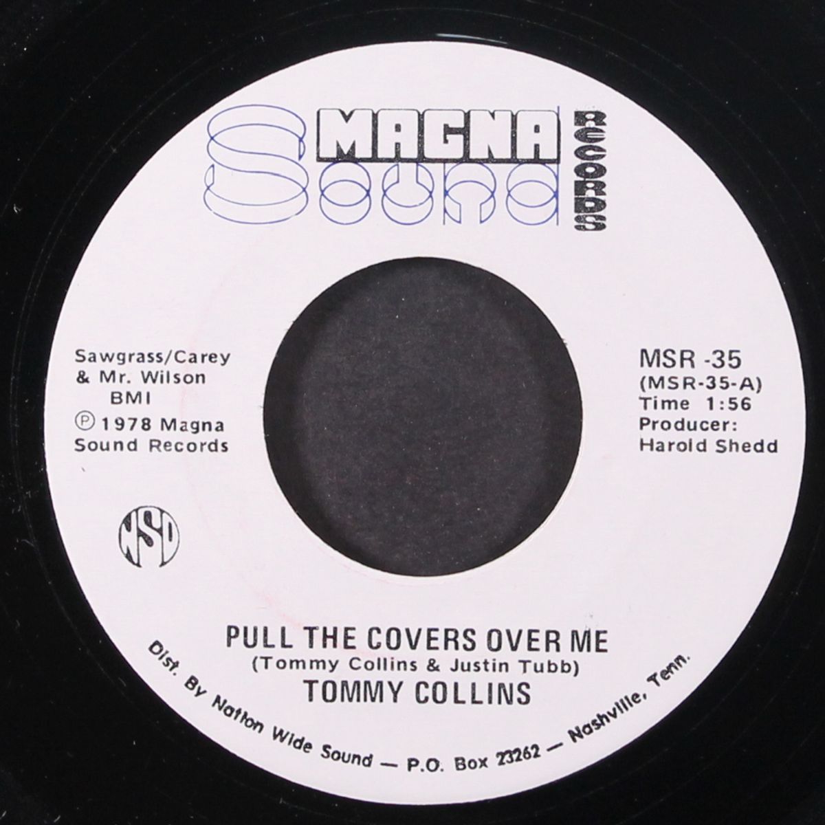 pull the covers over me / hello hag by TOMMY COLLINS