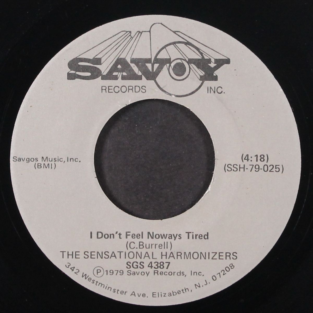 i don't feel noways tired / back to the dust by SENSATIONAL HARMONIZERS