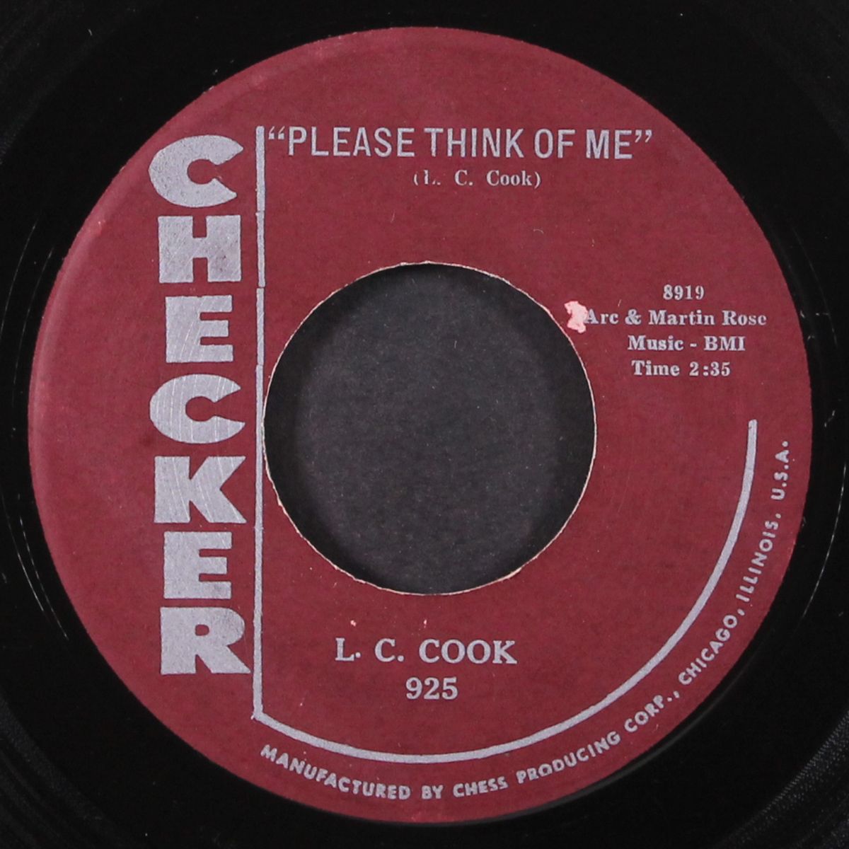 please think of me / i'm falling by L.C. COOK
