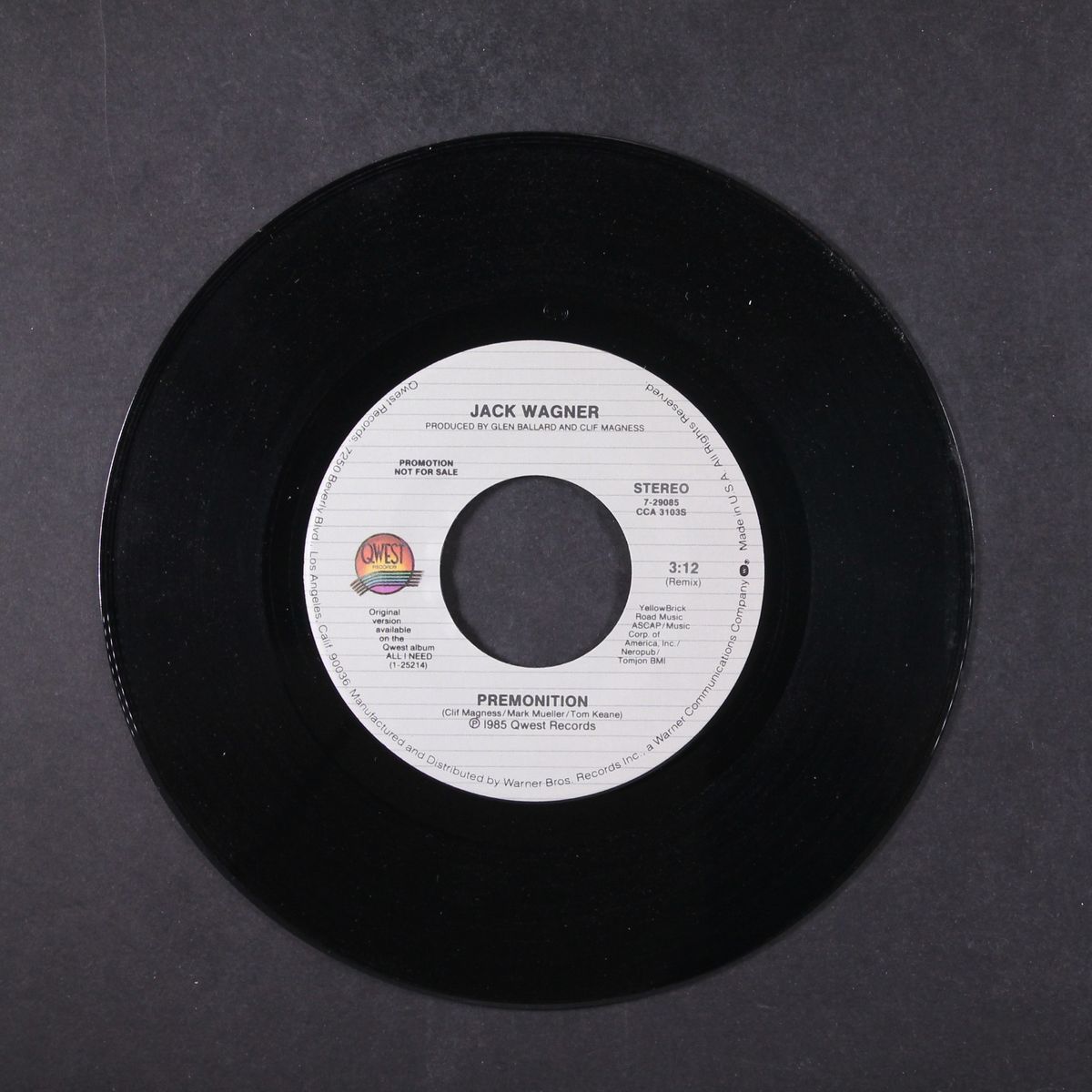 premonition / same by JACK WAGNER