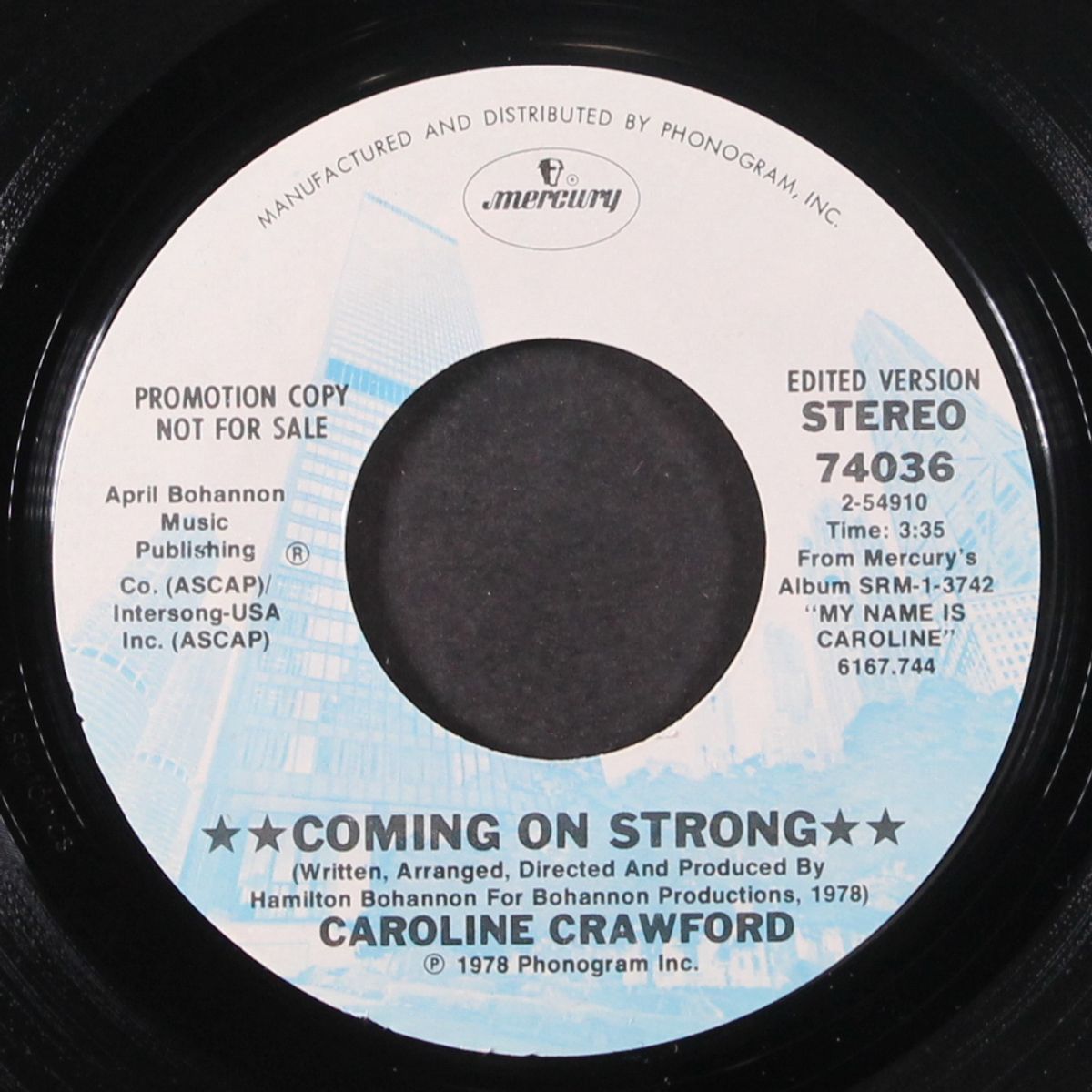 coming on strong by CAROLINE CRAWFORD