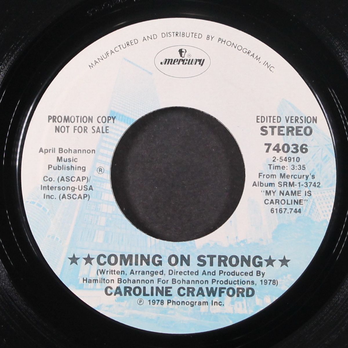 coming on strong by CAROLINE CRAWFORD