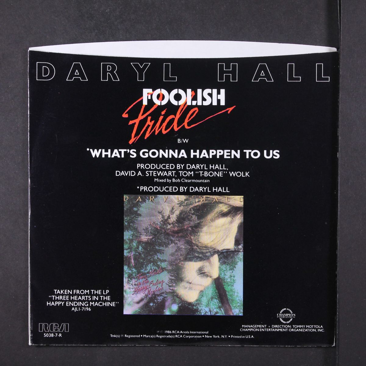 foolish pride / what's gonna happen to us by DARYL HALL