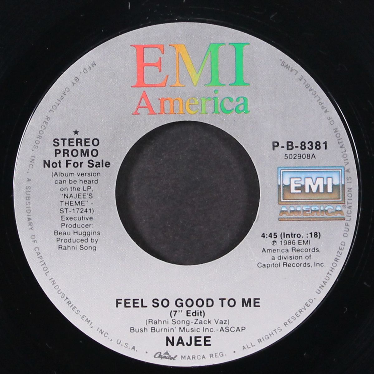 feel so good to be me (7" edit) / same (saxless version) by NAJEE
