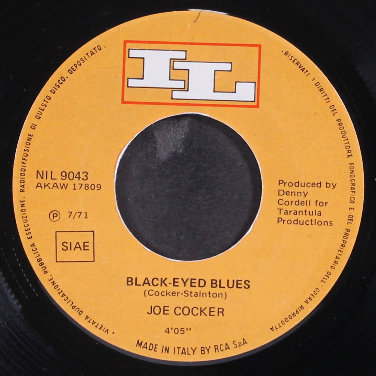 high time we went / black-eyed blues by JOE COCKER