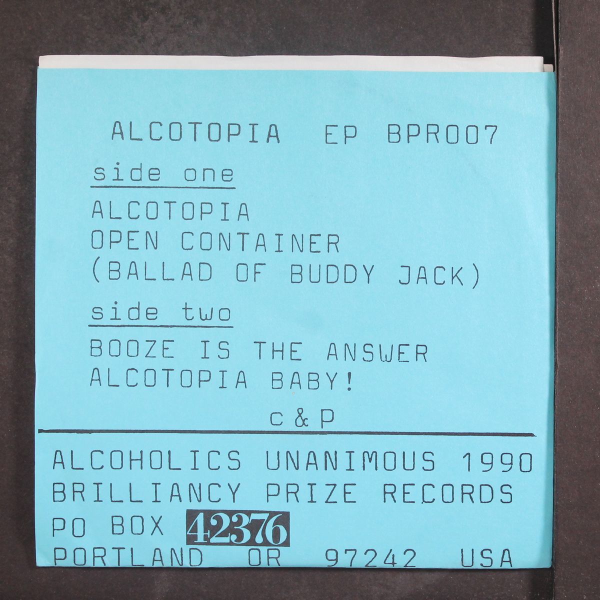 alcotopia by ALCOHOLICS UNANIMOUS