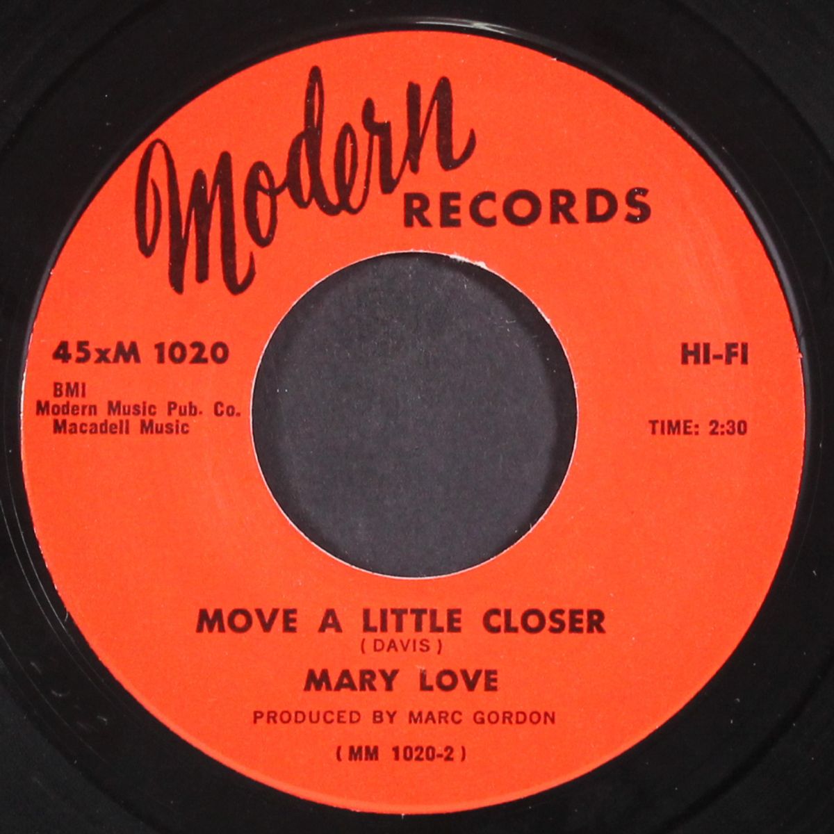 let me know / move a little closer by MARY LOVE