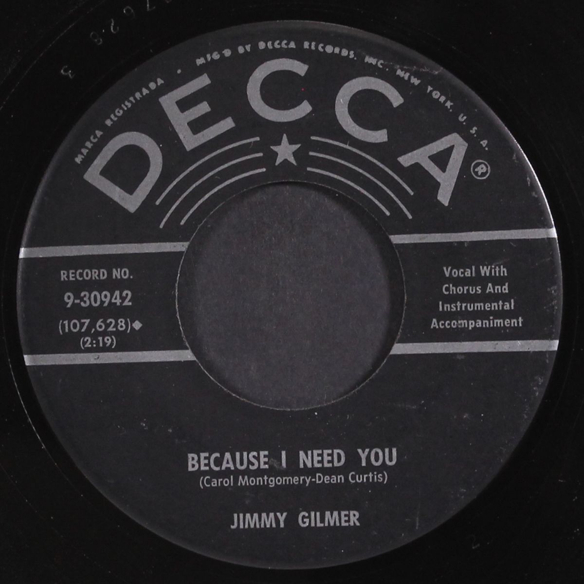 because i need you / look alive by JIMMY GILMER
