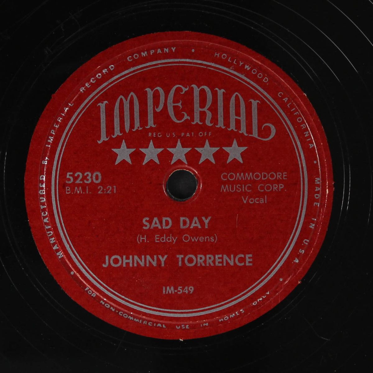 sad day / bad habit by JOHNNY TORRENCE