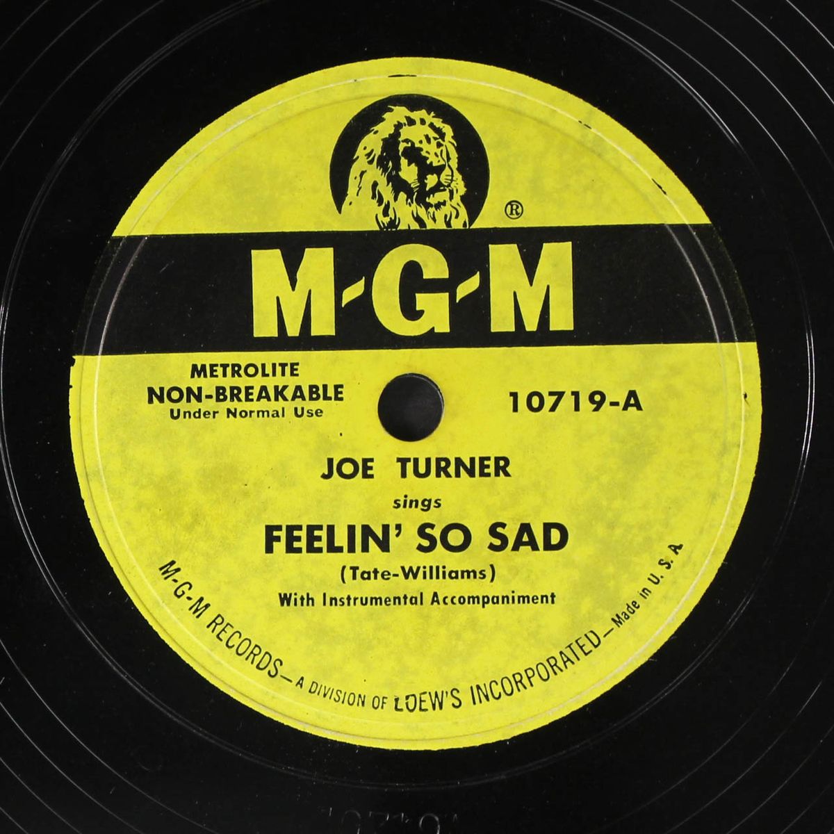 moody baby / feelin' so sad by JOE TURNER