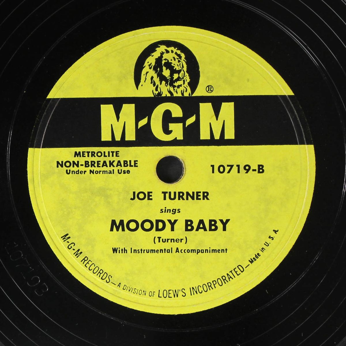 moody baby / feelin' so sad by JOE TURNER