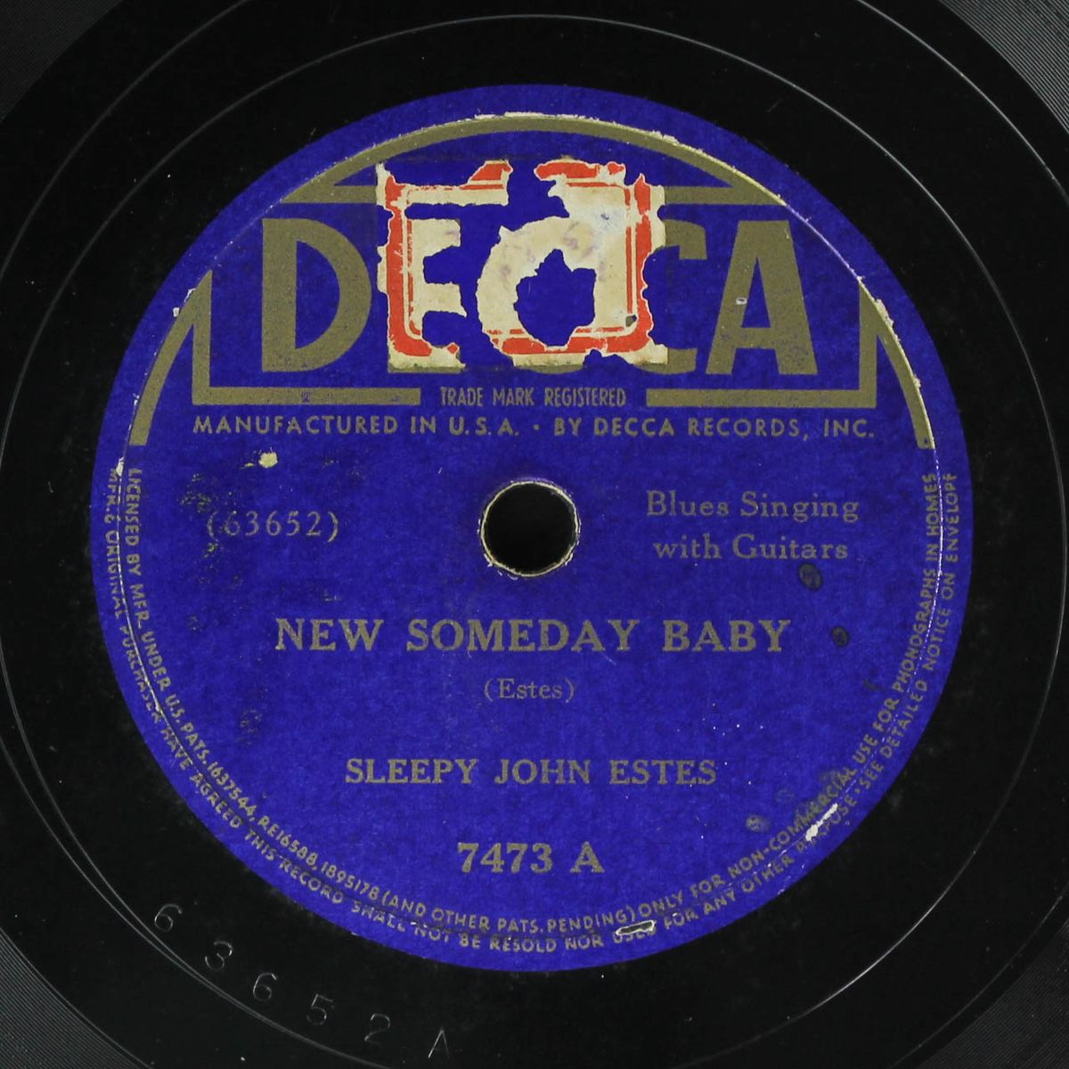 new someday baby / brownsville blues by SLEEPY JOHN ESTES