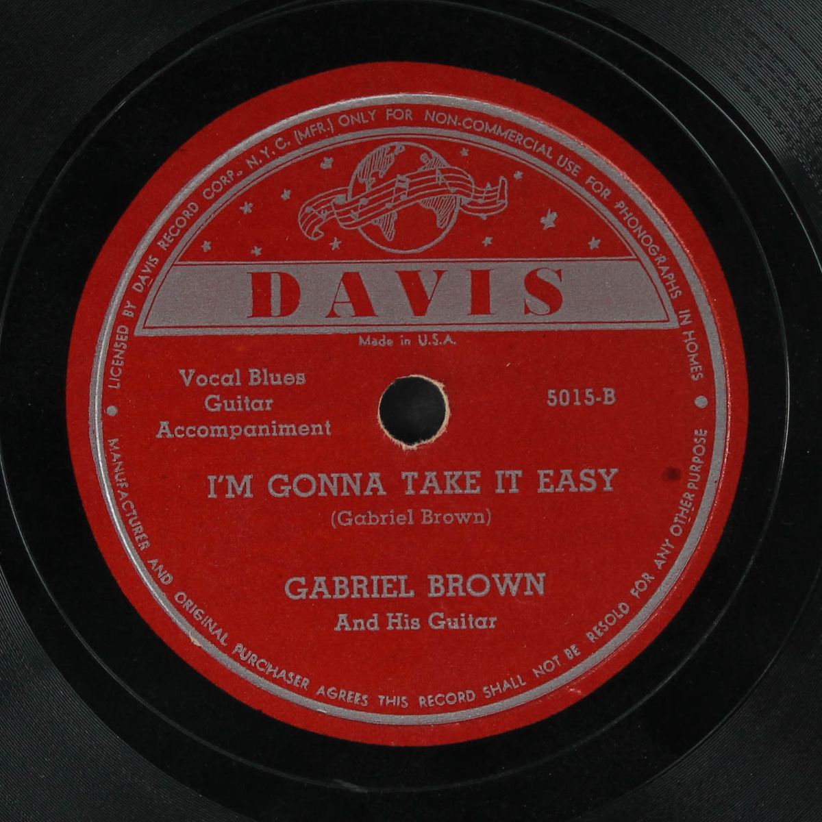 not now, i'll tell you when / i'm gonna take it easy by GABRIEL BROWN