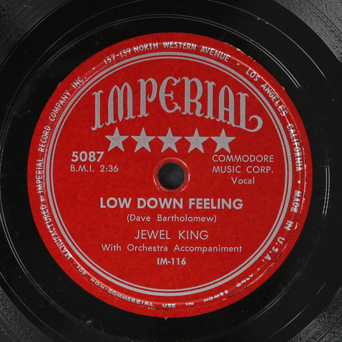 i love a fellow / low down feeling by JEWEL KING
