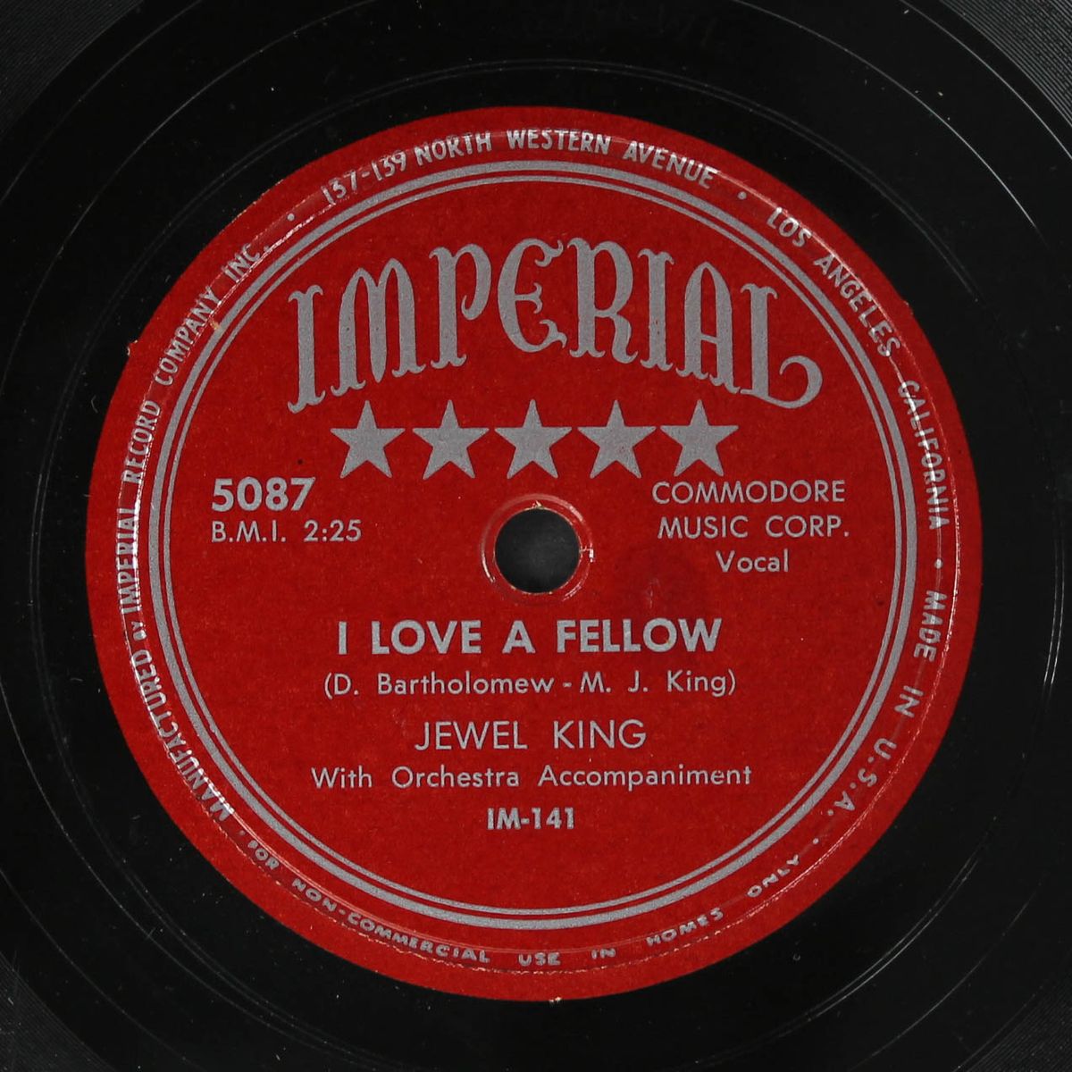i love a fellow / low down feeling by JEWEL KING