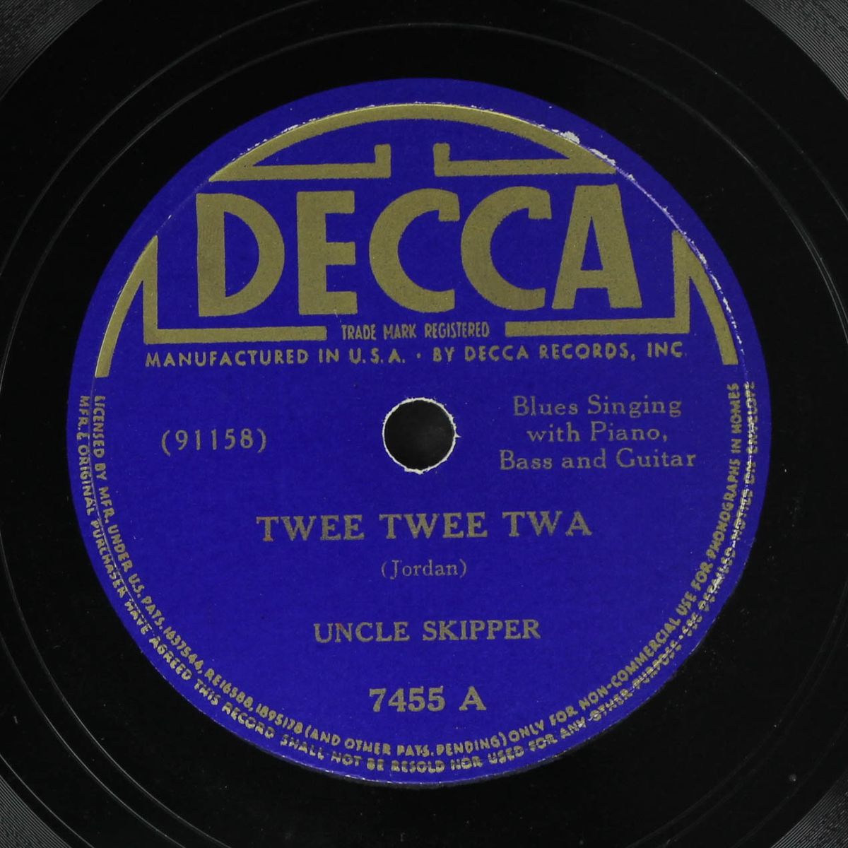 twee twee twa / look what a shape i'm in by UNCLE SKIPPER