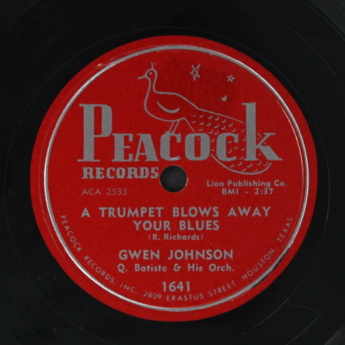 young boy / a trumpet blows away your blues by GWEN JOHNSON