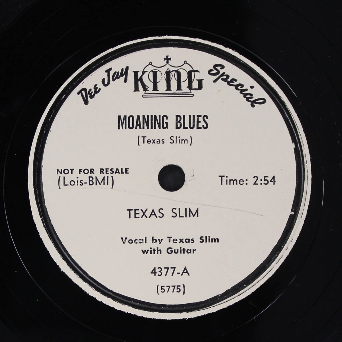 moaning blues / thinking blues by TEXAS SLIM