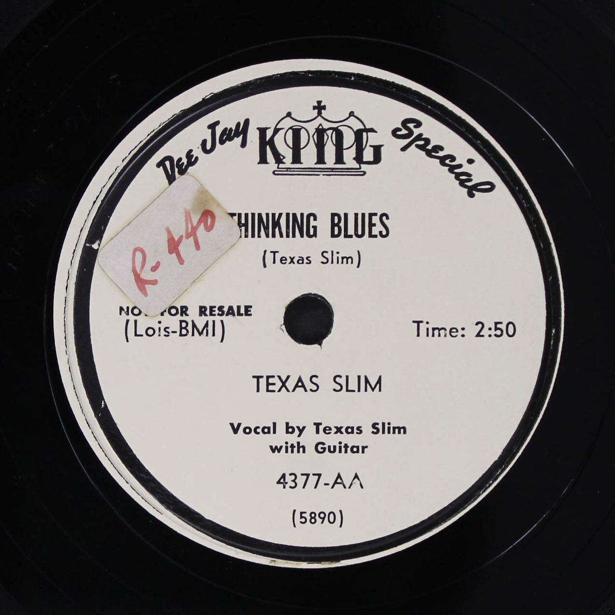 moaning blues / thinking blues by TEXAS SLIM