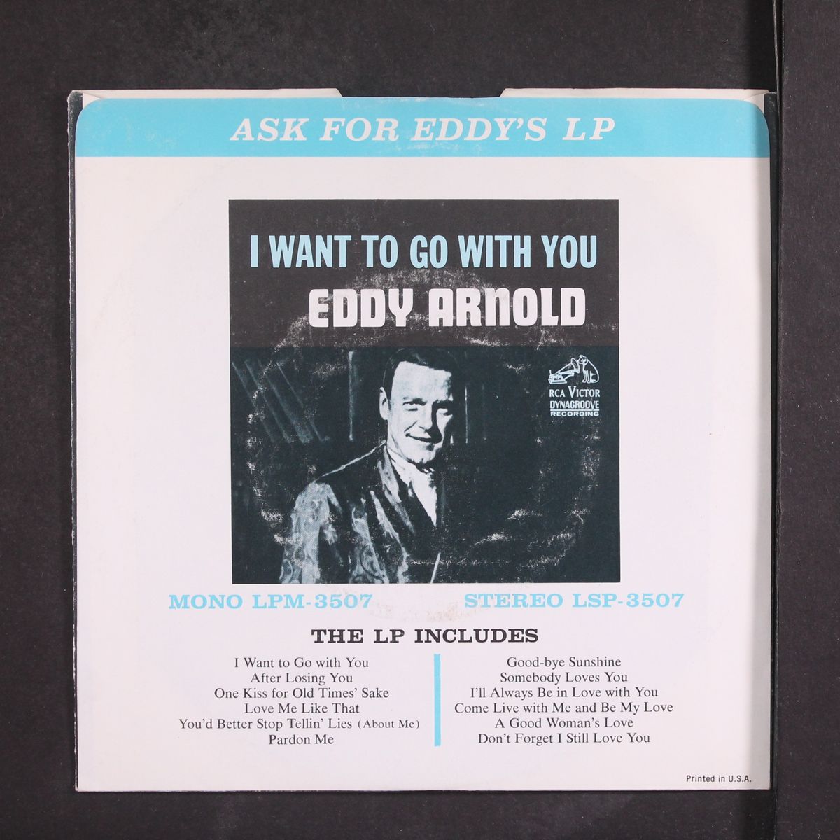 the last word in lonesome is me by EDDY ARNOLD