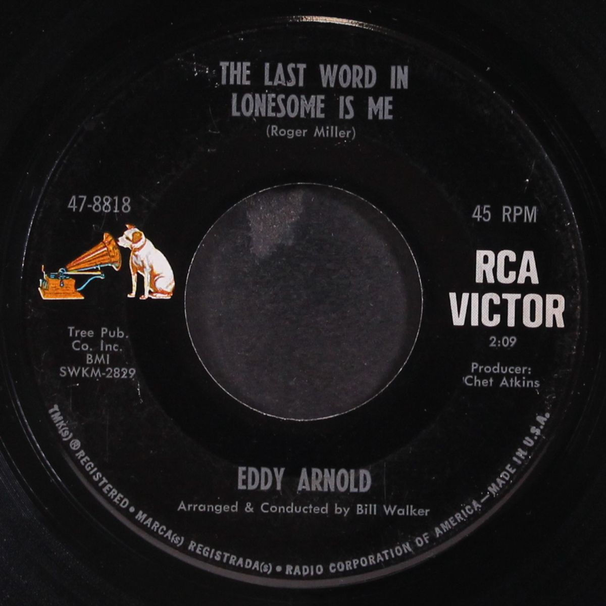 the last word in lonesome is me by EDDY ARNOLD