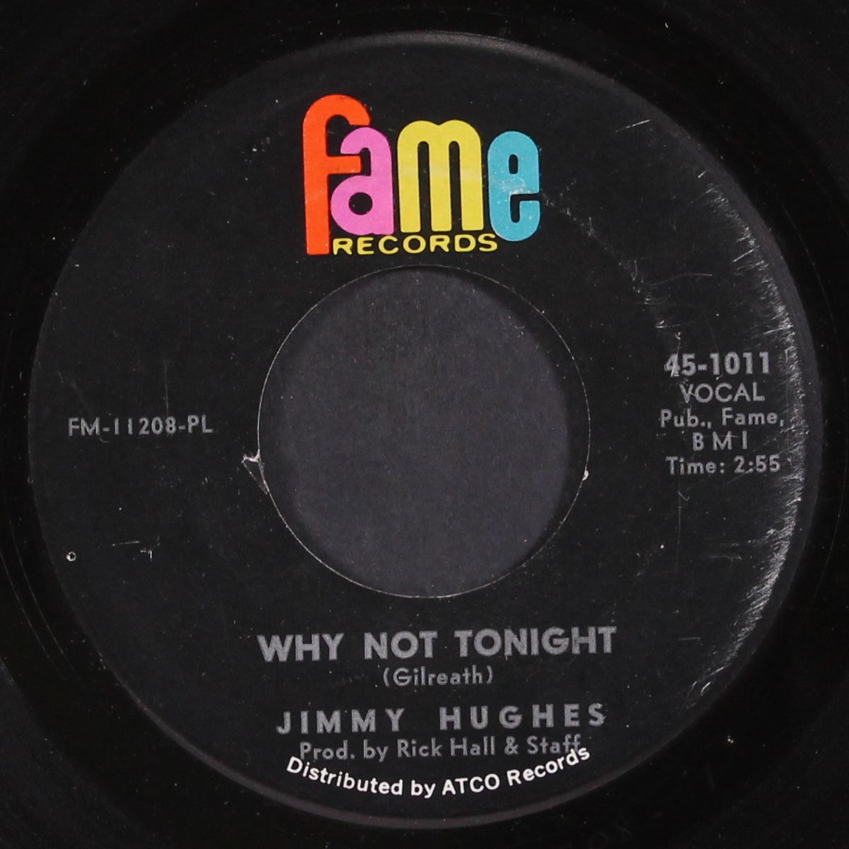 why not tonight / i'm a man of action by JIMMY HUGHES