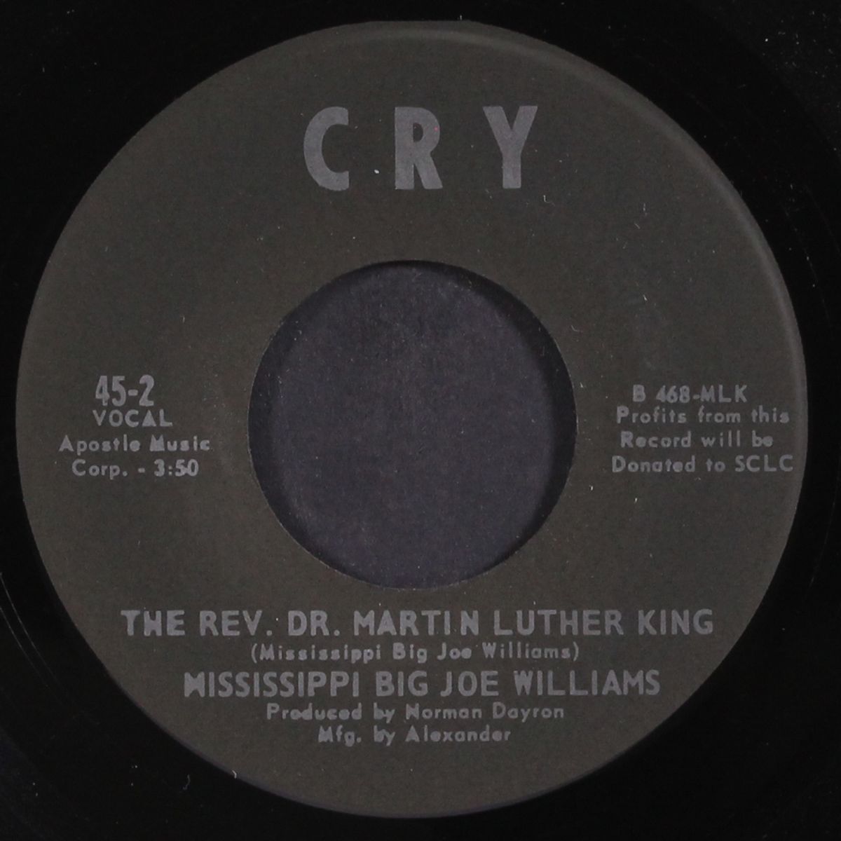 a tribute to martin luther king by OTIS SPANN / MISSISSIPPI BIG JOE WILLIAMS