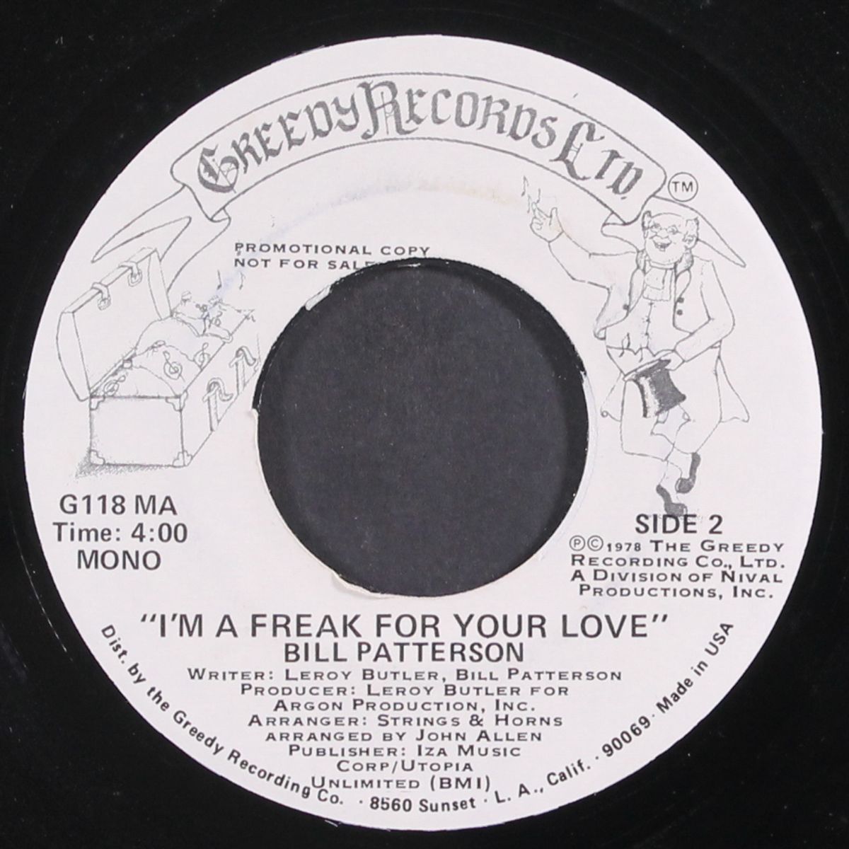 i'm a freak for your love / mono by BILL PATTERSON