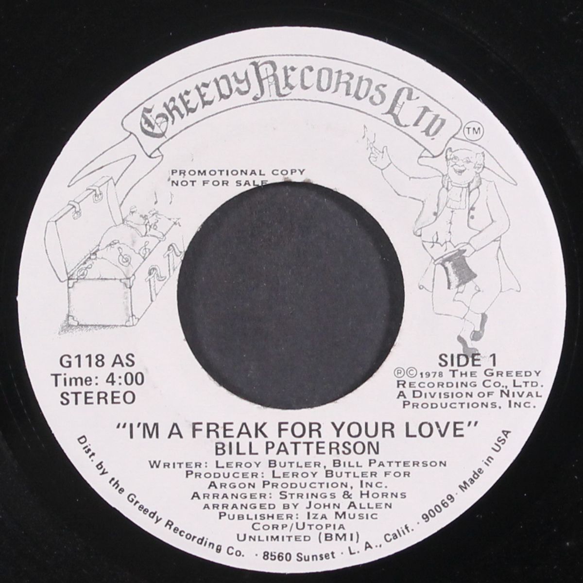 i'm a freak for your love / mono by BILL PATTERSON