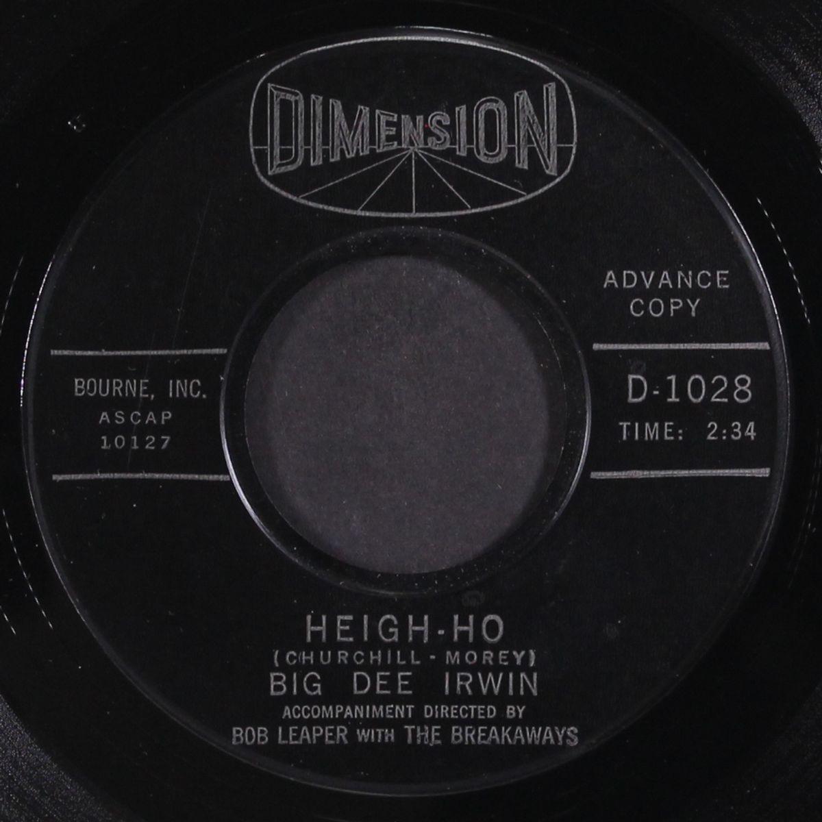i want so much to know you / heigh-ho by BIG DEE IRWIN