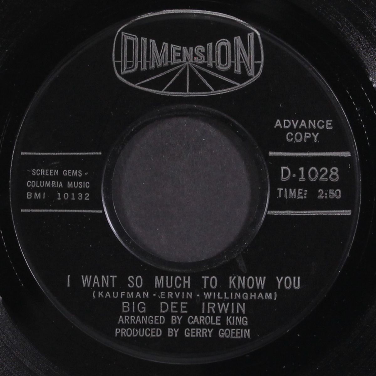 i want so much to know you / heigh-ho by BIG DEE IRWIN