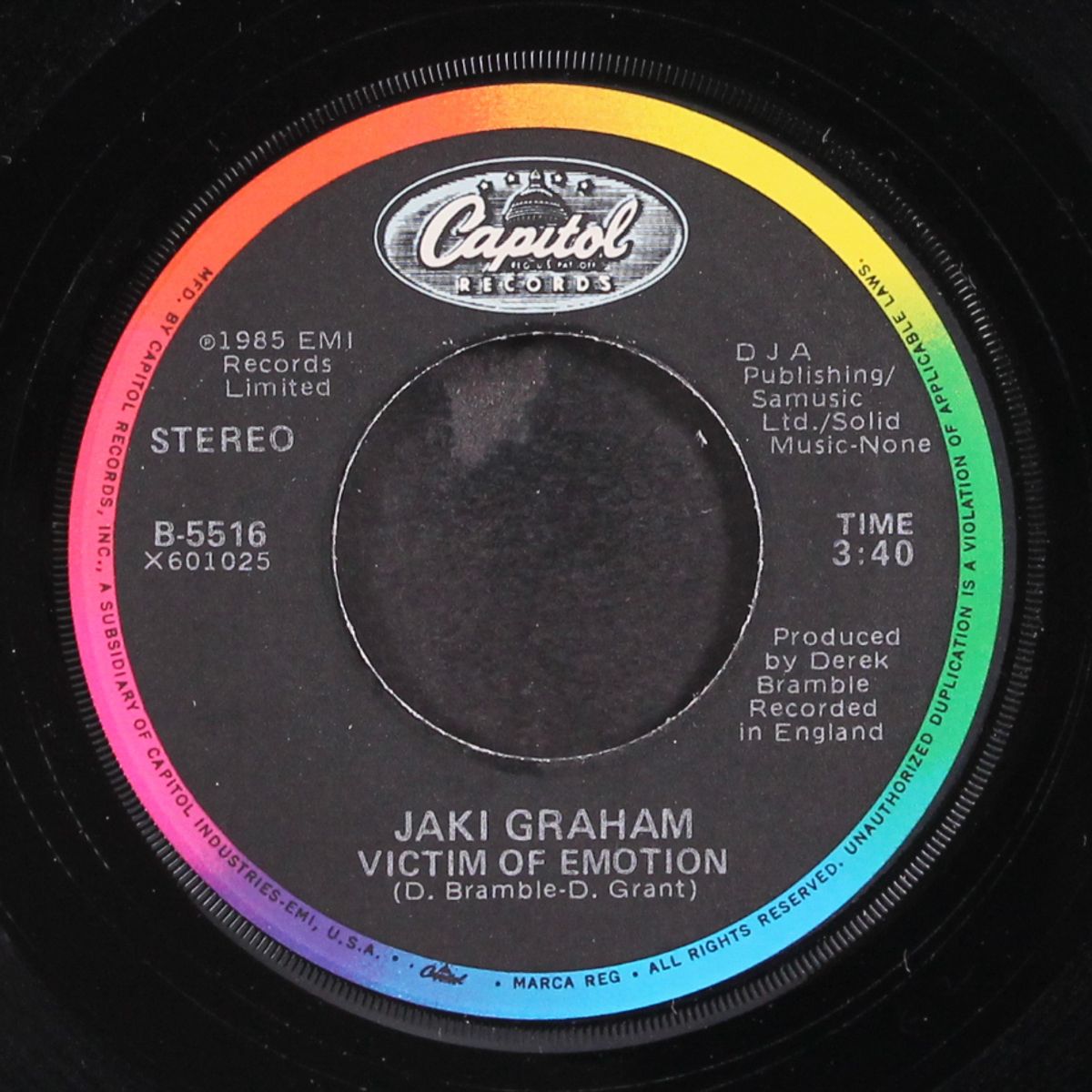 round & around / victim of emotion by JAKI GRAHAM