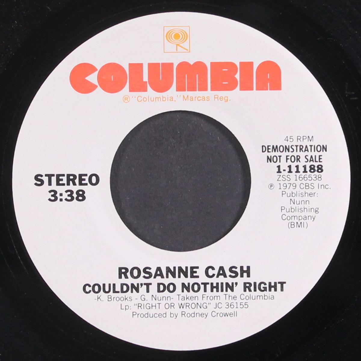 couldn't do nothin' right / same by ROSANNE CASH