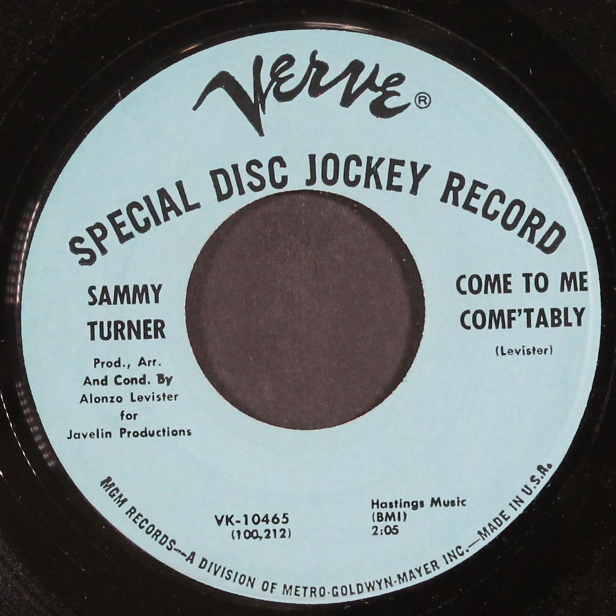 a child was born / come to me comf'tably by SAMMY TURNER