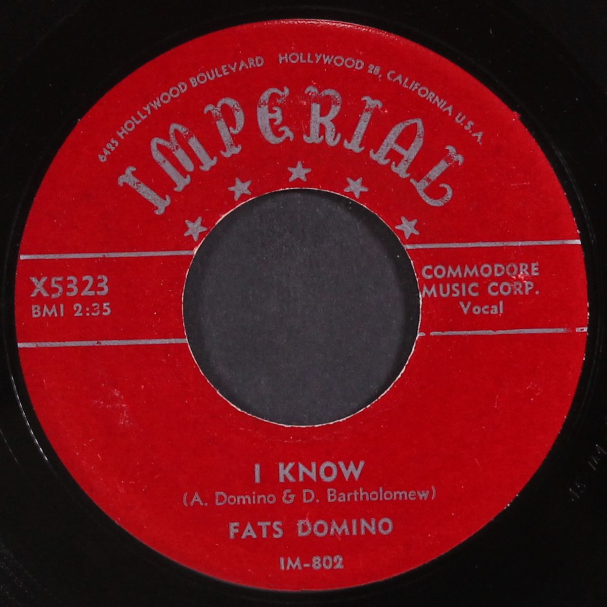 i know / thinking of you by FATS DOMINO