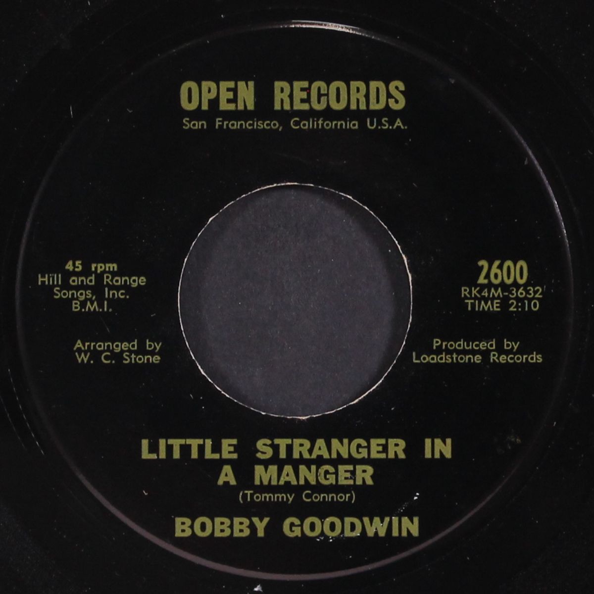 the christmas song / little stranger in a manger by BOBBY GOODWIN