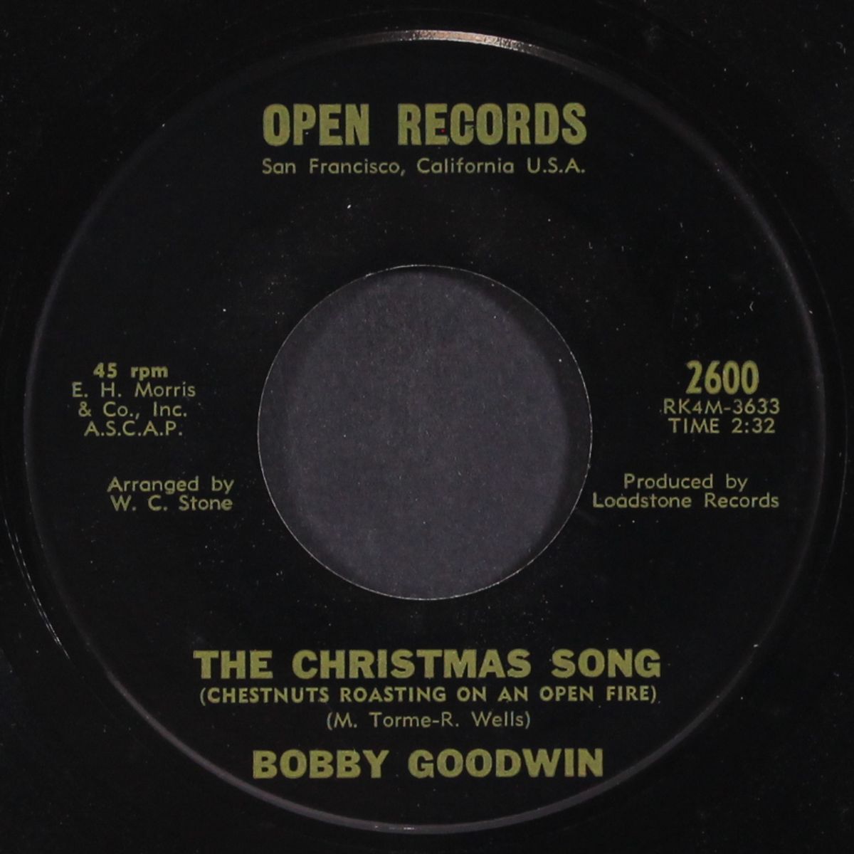 the christmas song / little stranger in a manger by BOBBY GOODWIN