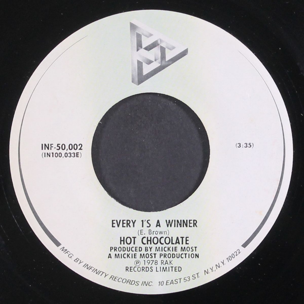 every 1's a winner / power of love by HOT CHOCOLATE