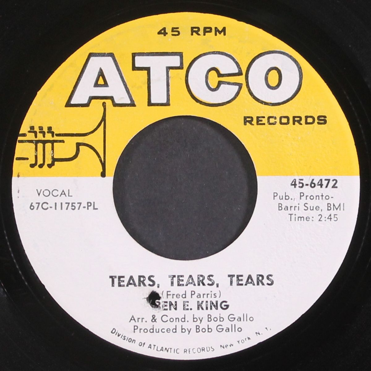 tears, tears, tears / a man without a dream by BEN E. KING