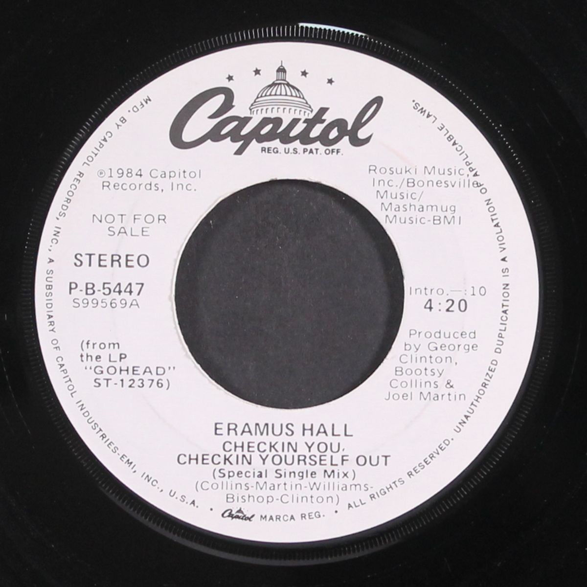 checkin you, checkin yourself out / same by ERAMUS HALL