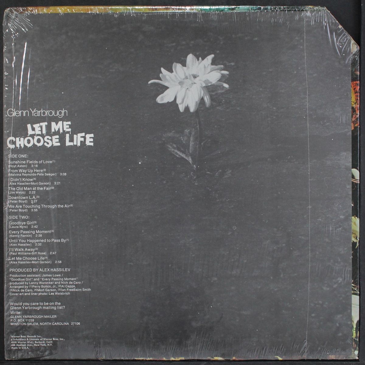 let me choose life by GLENN YARBROUGH