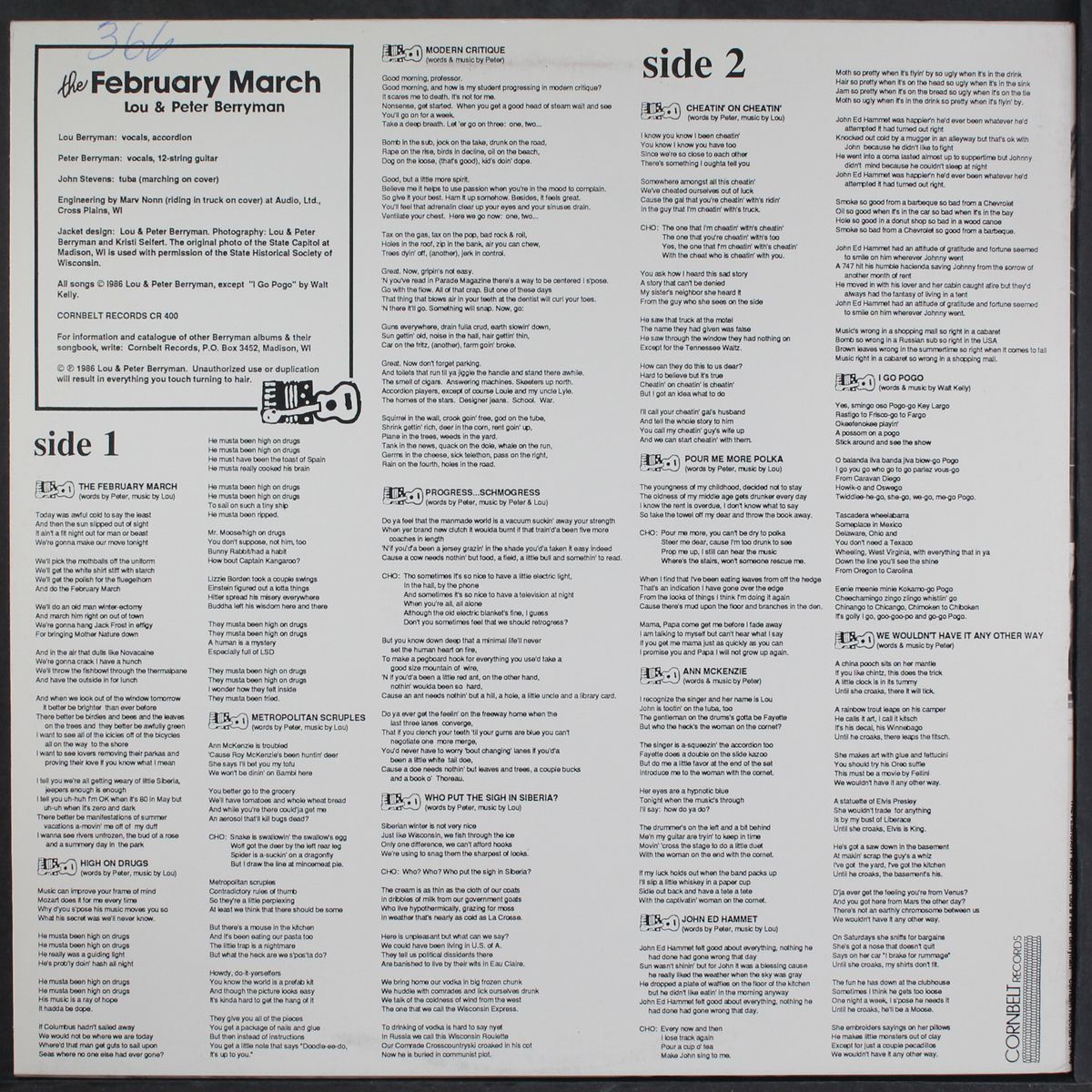 the february march by LOU & PETER BERRYMAN
