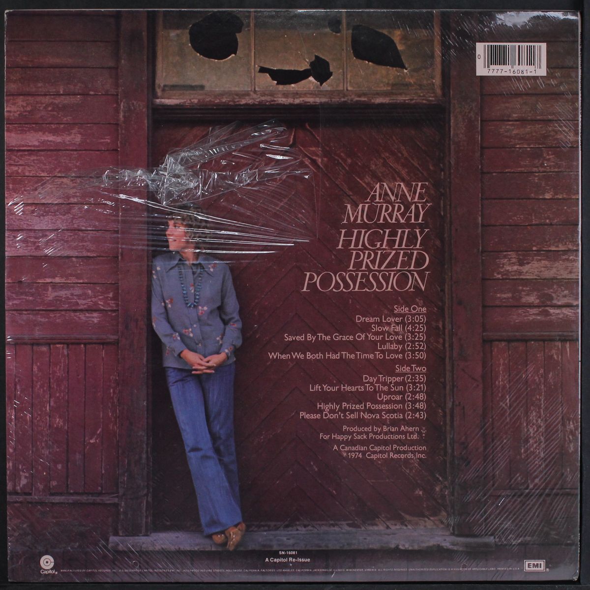 highly prized possession by ANNE MURRAY