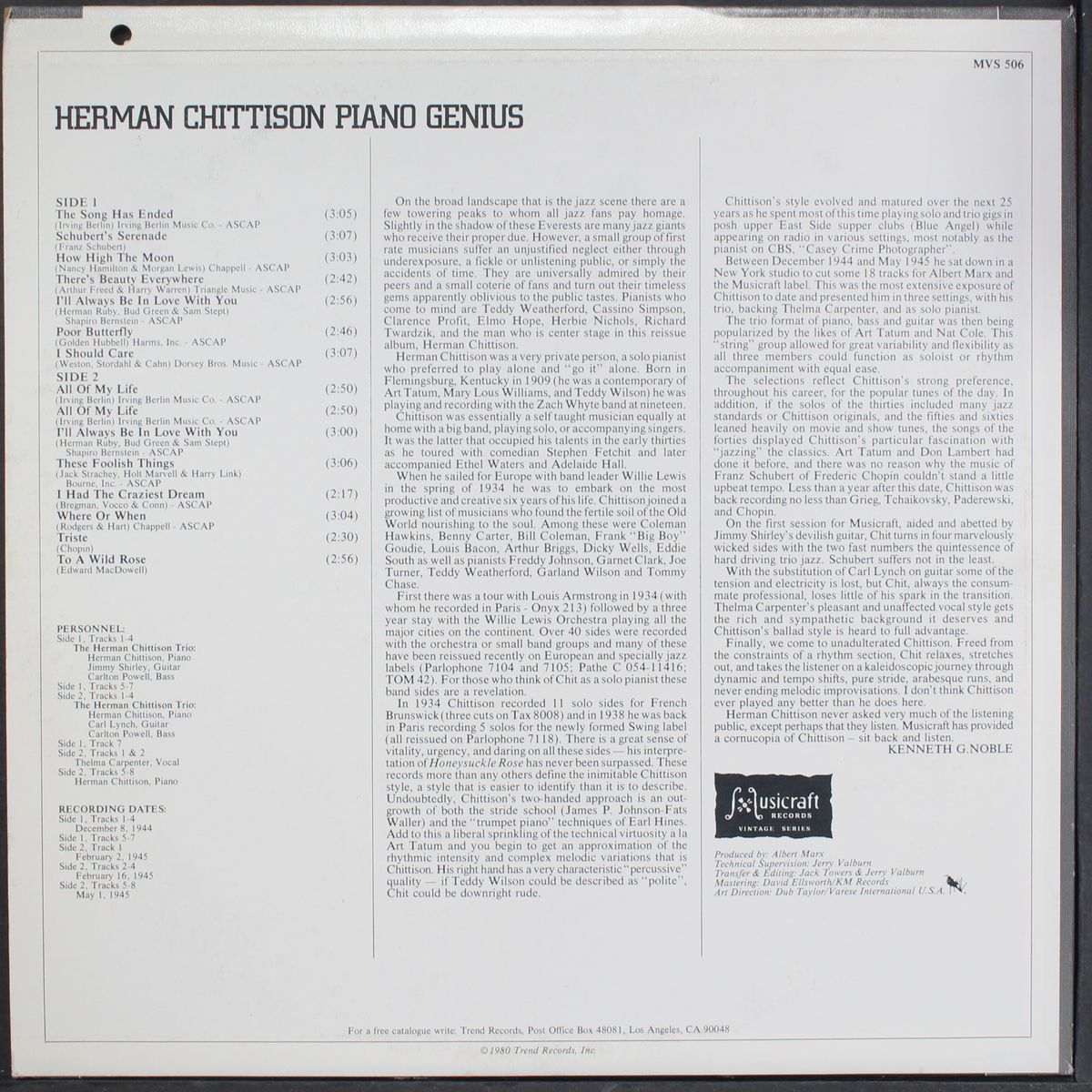 piano genius by HERMAN CHITTISON