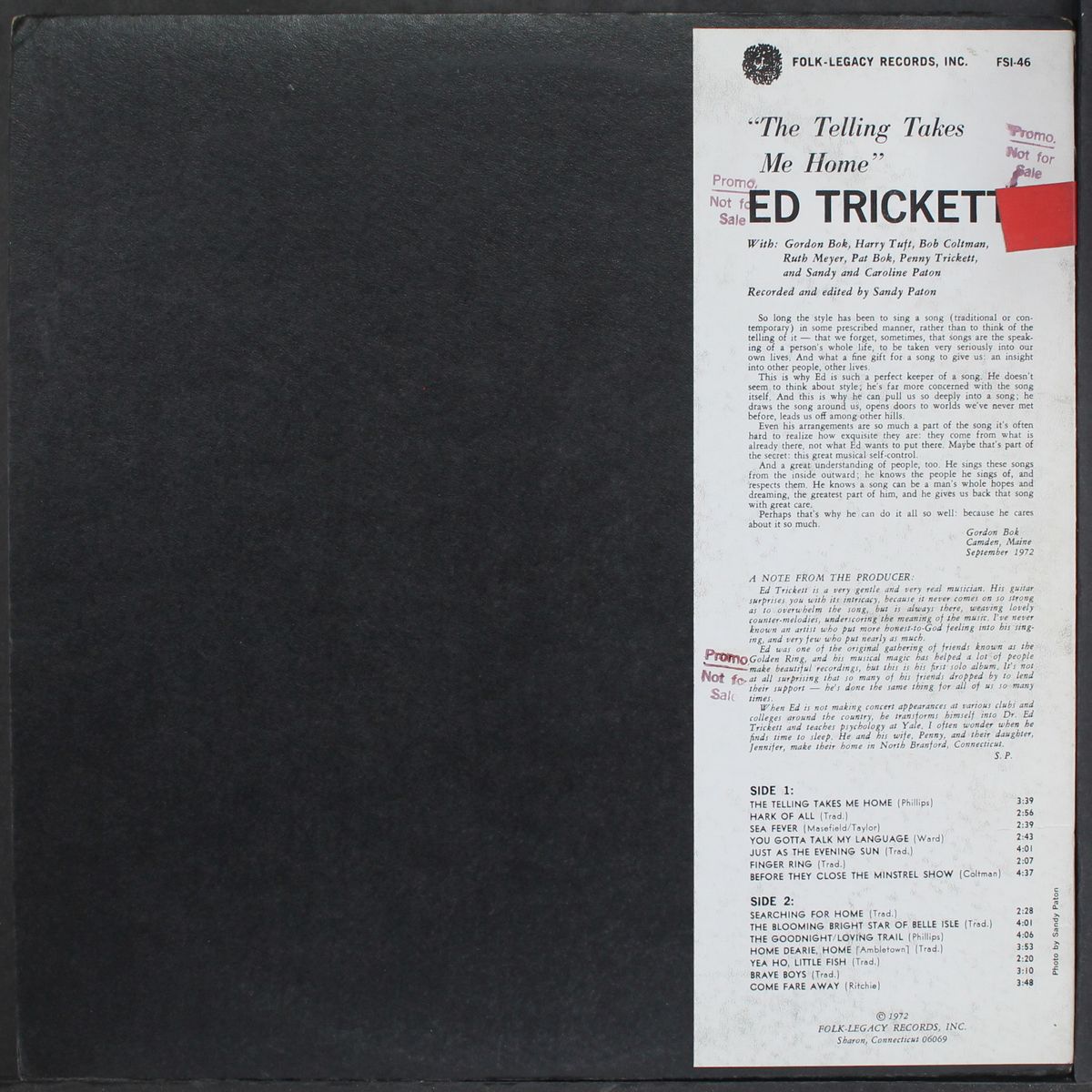 the telling takes me home by ED TRICKETT