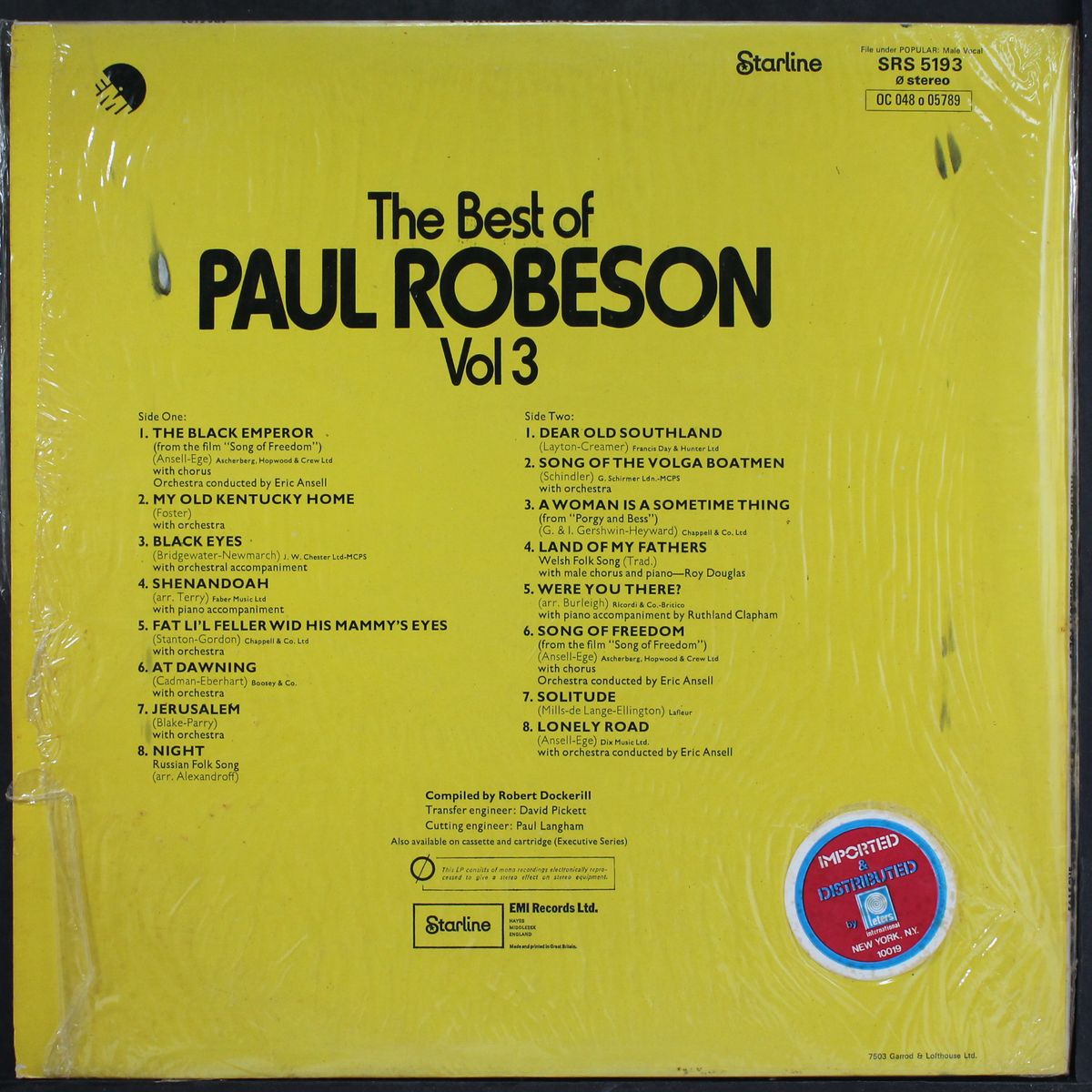 best of, vol. 3 by PAUL ROBESON