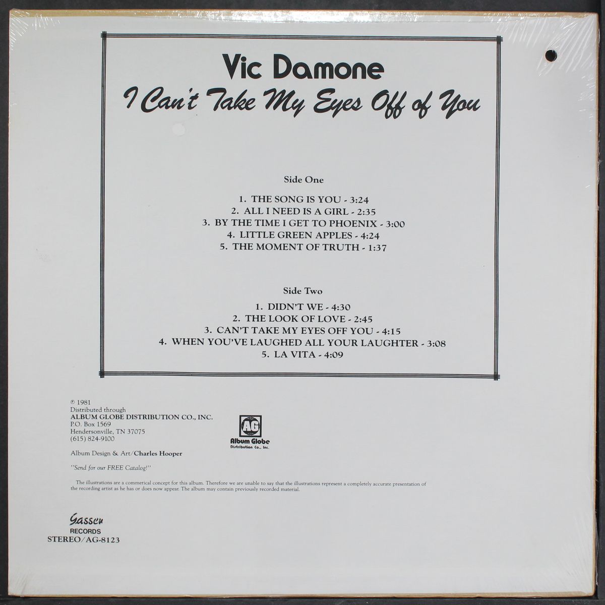 i can't take my eyes off of you by VIC DAMONE